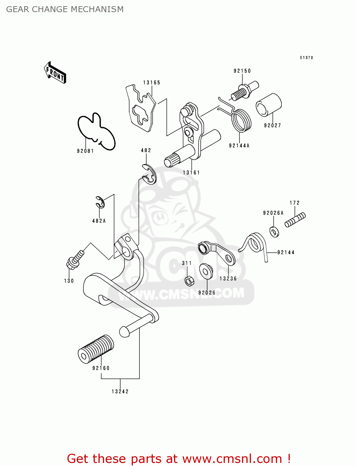 GEAR CHANGE MECHANISM ER500B3 ER5 1999 FRANCE NL FG