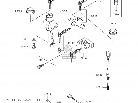 IGNITION SWITCH - ER500B3 ER5 1999 FRANCE NL FG