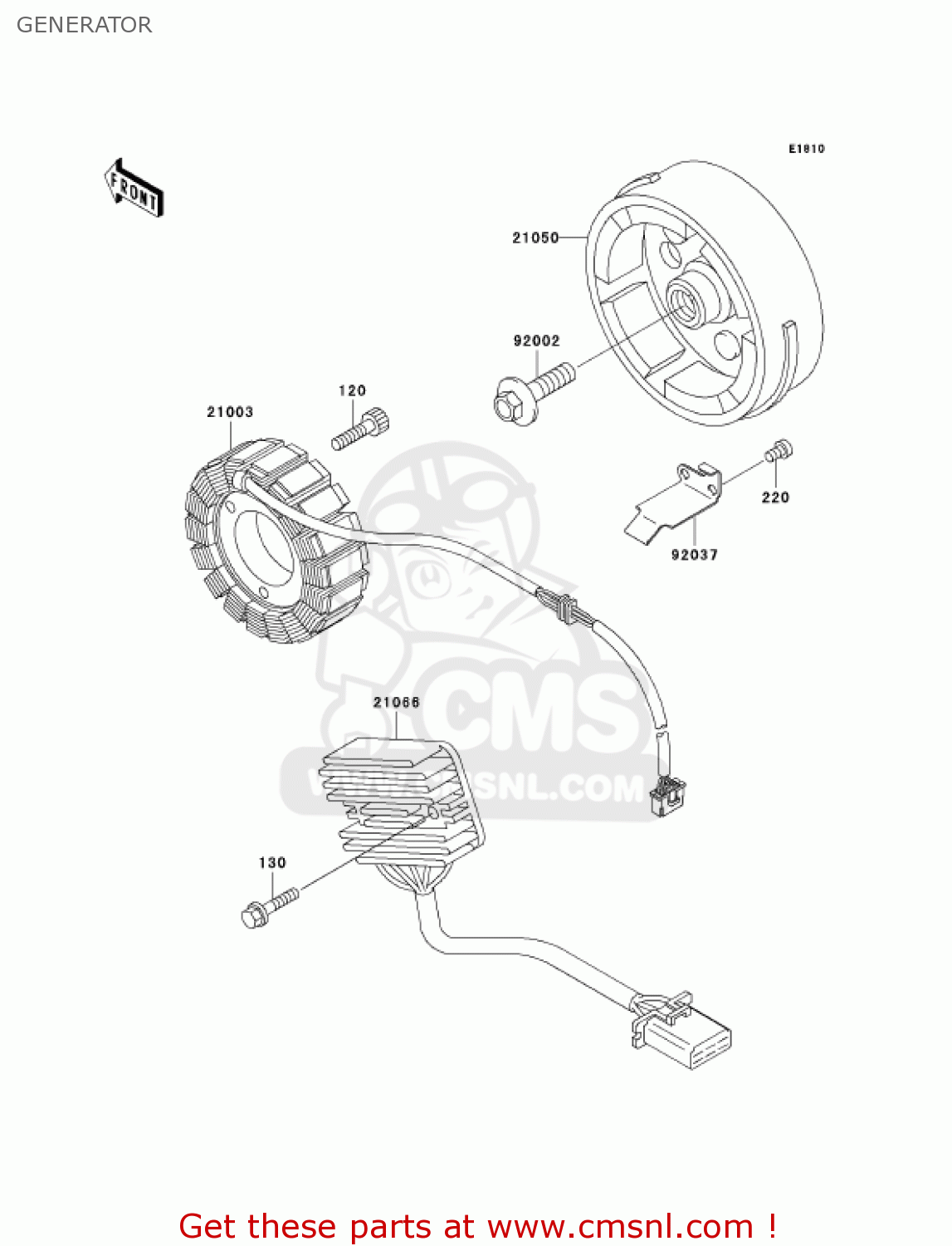 GENERATOR ER500C1 ER5 2001 CANADA