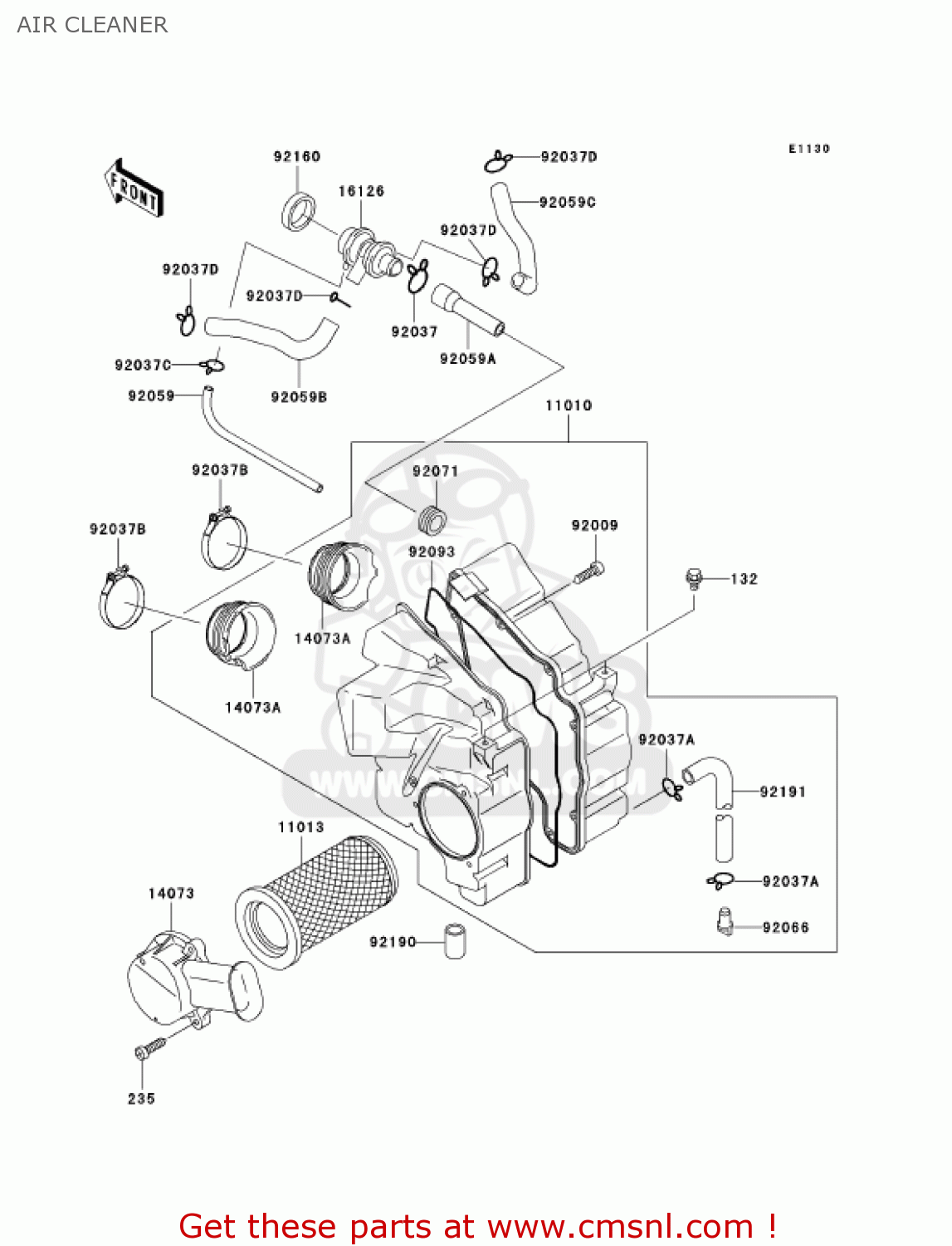 AIR CLEANER ER500C1 ER5 2001 CANADA