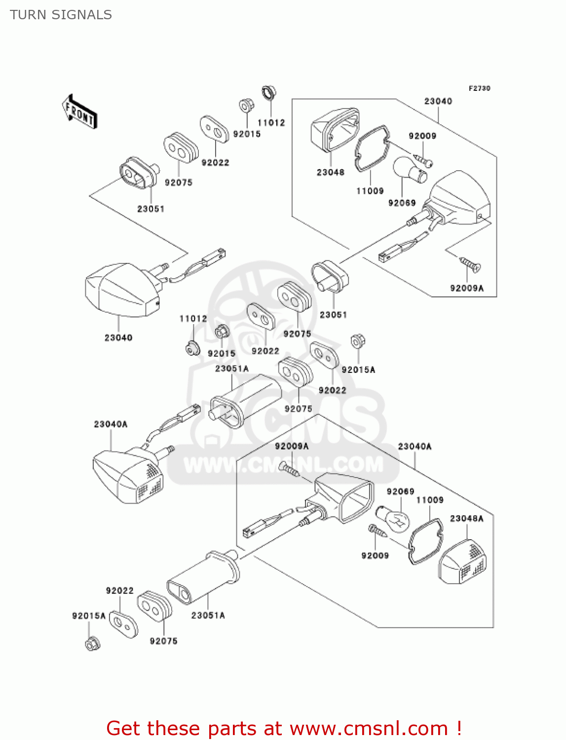 TURN SIGNALS ER500C1 ER5 2001 CANADA