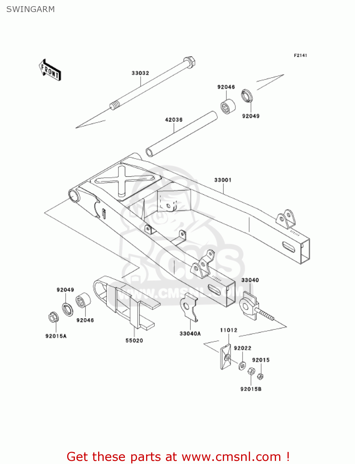 SWINGARM ER500C1 ER5 2001 CANADA