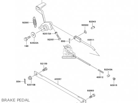 BRAKE PEDAL - ER500C1 ER5 2001 CANADA
