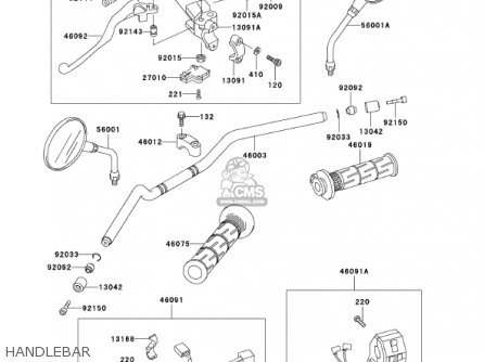HANDLEBAR - ER500C1 ER5 2001 CANADA