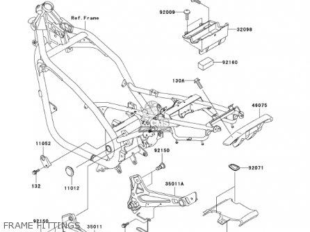 FRAME FITTINGS - ER500C1 ER5 2001 CANADA