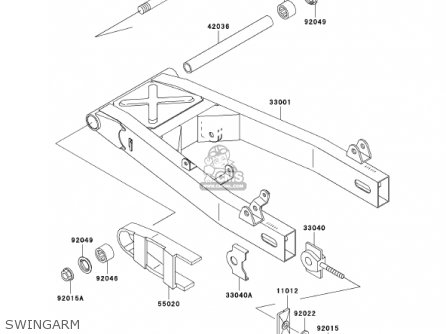 SWINGARM - ER500C1 ER5 2001 CANADA