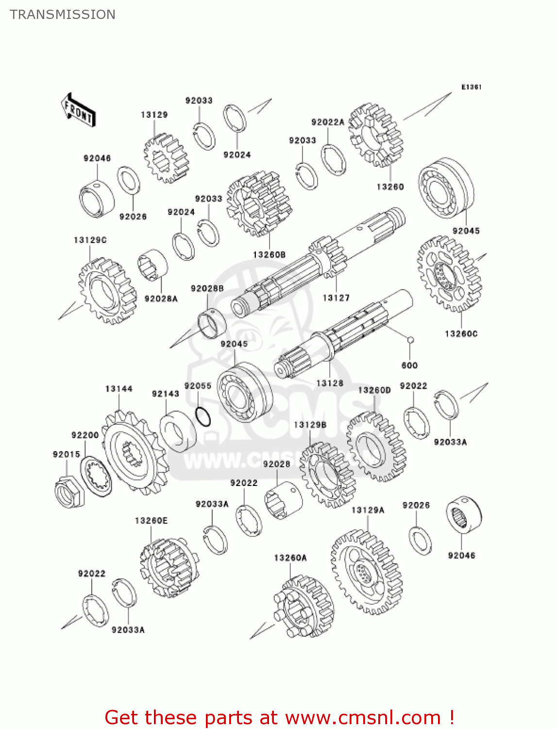 TRANSMISSION ER500C2 ER5 2002 CANADA