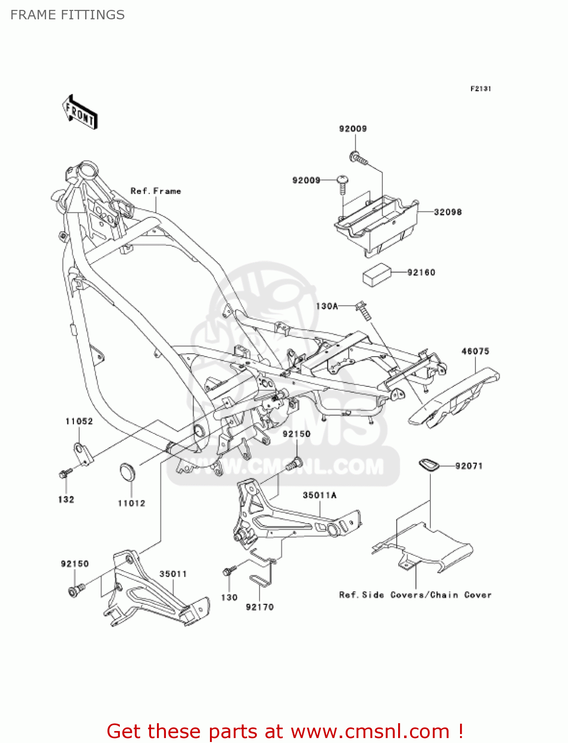 FRAME FITTINGS ER500C2 ER5 2002 CANADA