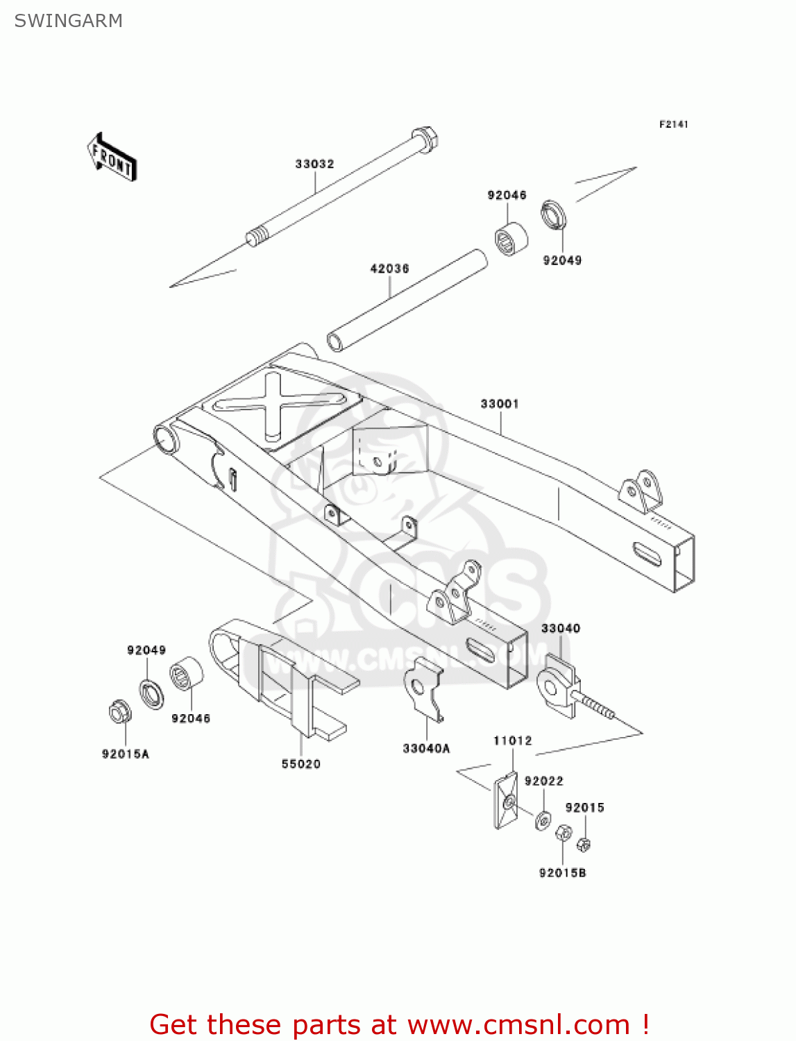 SWINGARM ER500C2 ER5 2002 CANADA