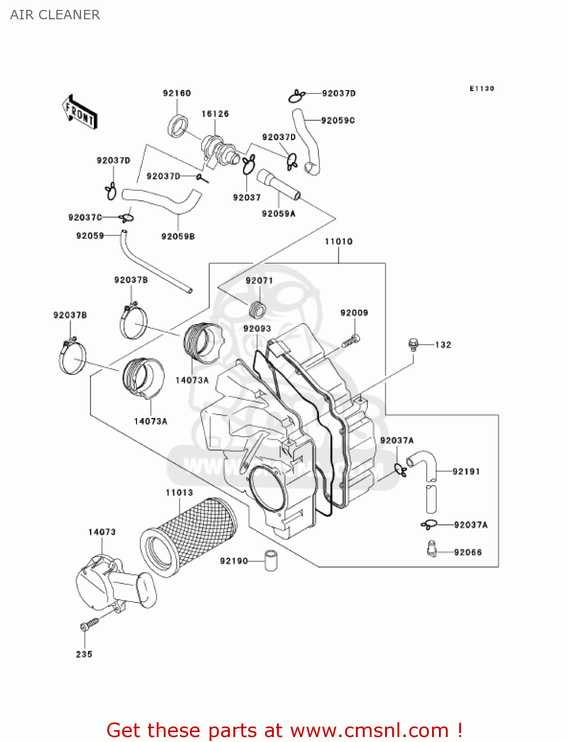 AIR CLEANER ER500C2 ER5 2002 CANADA