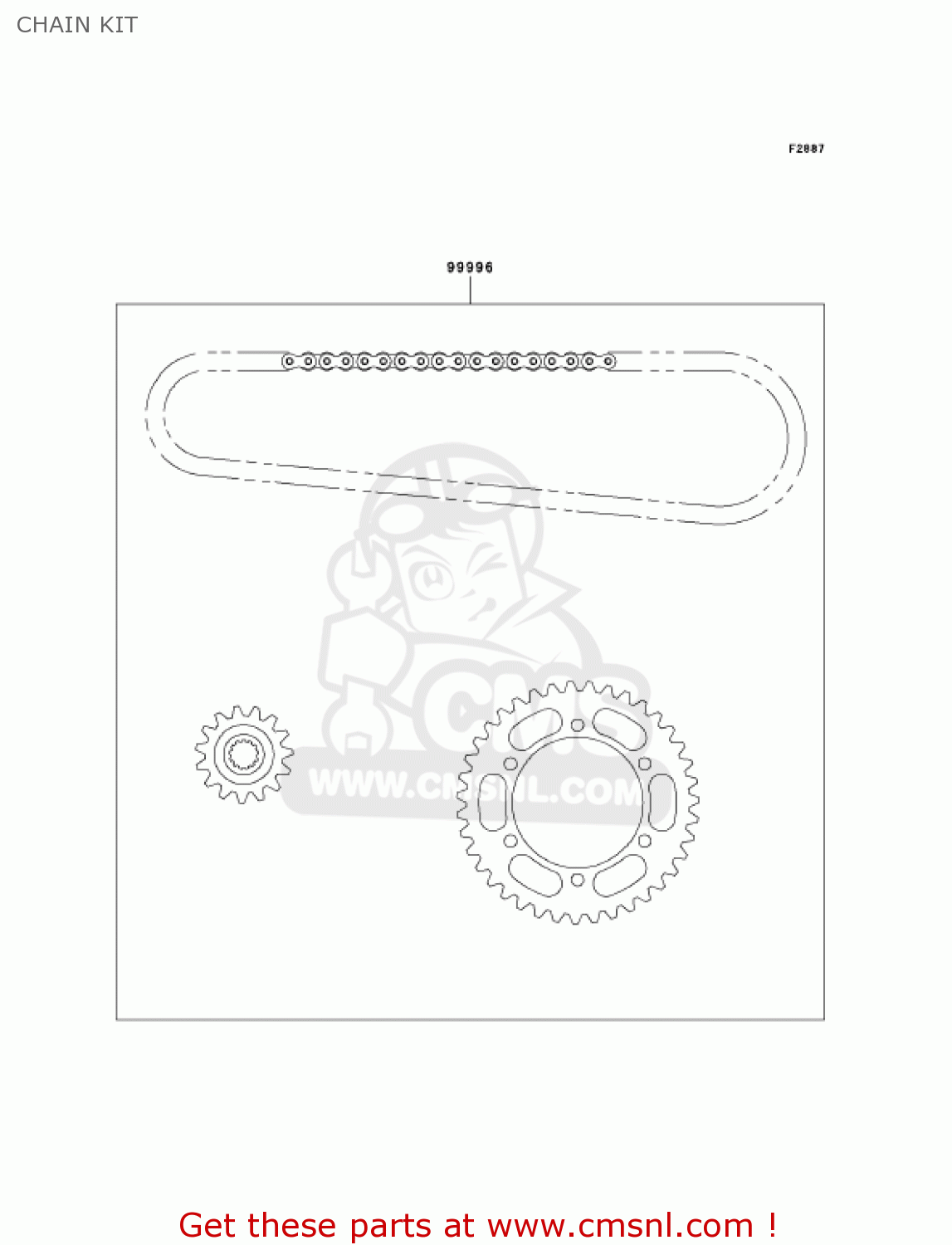 CHAIN KIT ER500C2 ER5 2002 CANADA