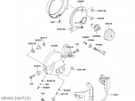 HEADLIGHT(S) - ER500C2 ER5 2002 CANADA