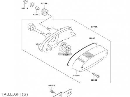 TAILLIGHT(S) - ER500C2 ER5 2002 CANADA