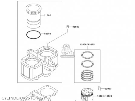 CYLINDER/PISTON(S) - ER500C2 ER5 2002 CANADA
