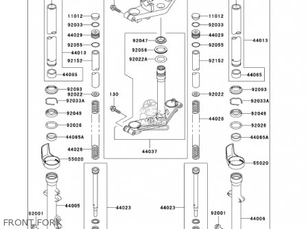 FRONT FORK - ER500C2 ER5 2002 CANADA