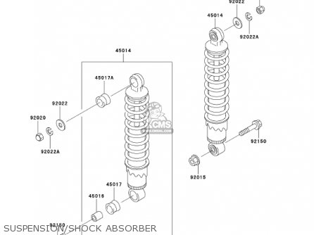 SUSPENSION/SHOCK ABSORBER - ER500C2 ER5 2002 CANADA