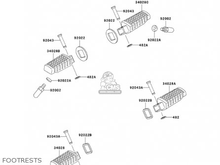 FOOTRESTS - ER500C2 ER5 2002 CANADA