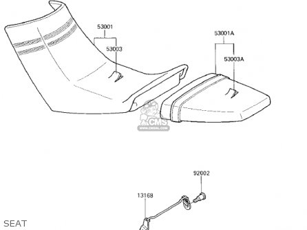 SEAT - EX250E1 NINJA 250R 1986 USA CALIFORNIA CANADA
