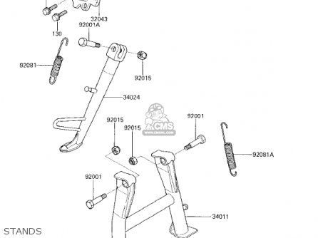 STANDS - EX250E1 NINJA 250R 1986 USA CALIFORNIA CANADA