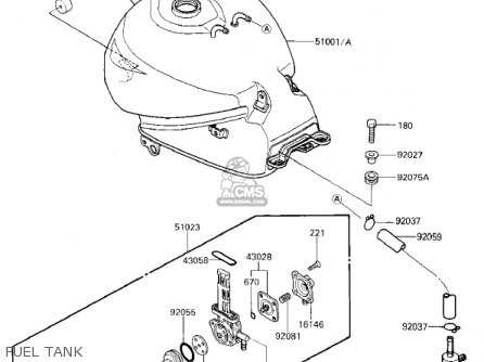 FUEL TANK - EX250E2 NINJA 250R 1987 USA CALIFORNIA CANADA