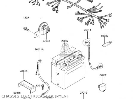 CHASSIS ELECTRICAL EQUIPMENT - EX250E2 NINJA 250R 1987 USA CALIFORNIA CANADA