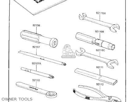 OWNER TOOLS - EX250E2 NINJA 250R 1987 USA CALIFORNIA CANADA