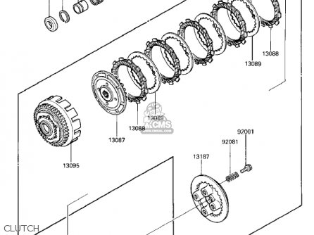CLUTCH - EX250E2 NINJA 250R 1987 USA CALIFORNIA CANADA
