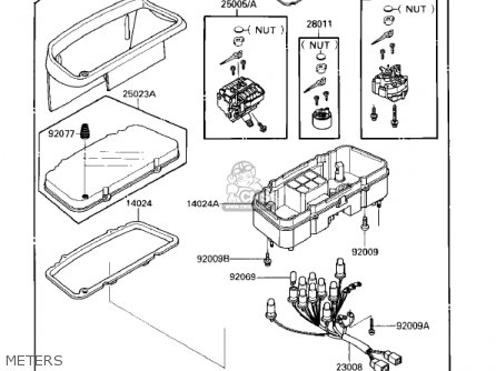 METERS - EX250E2 NINJA 250R 1987 USA CALIFORNIA CANADA