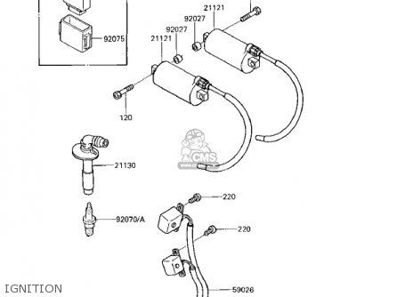 IGNITION - EX250E2 NINJA 250R 1987 USA CALIFORNIA CANADA