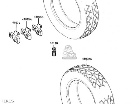 TIRES - EX250E2 NINJA 250R 1987 USA CALIFORNIA CANADA