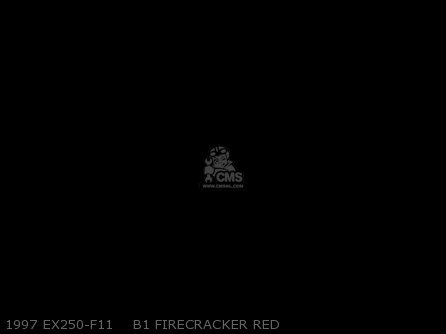 1997 EX250-F11    B1 FIRECRACKER RED - EX250F12 NINJA 250R 1998 USA CALIFORNIA CANADA