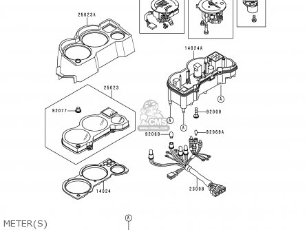 METER(S) - EX250F13 NINJA 250R 1999 USA CALIFORNIA CANADA