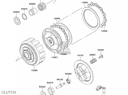 CLUTCH - EX250F15 NINJA 250R 2001 USA CALIFORNIA