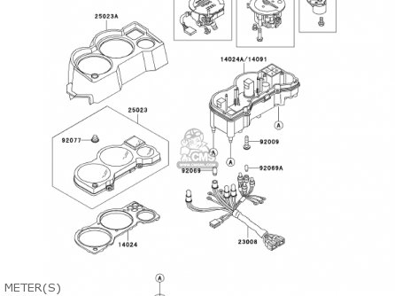 METER(S) - EX250F15 NINJA 250R 2001 USA CALIFORNIA
