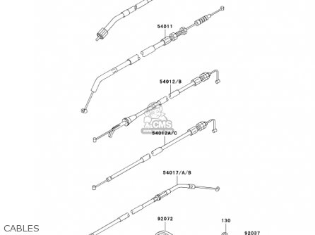 CABLES - EX250F15 NINJA 250R 2001 USA CALIFORNIA