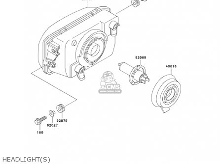 HEADLIGHT(S) - EX250F16 NINJA 250R 2002 USA CALIFORNIA