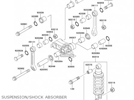 SUSPENSION/SHOCK ABSORBER - EX250F16 NINJA 250R 2002 USA CALIFORNIA