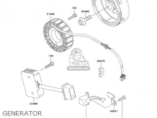 GENERATOR - EX250F17 NINJA 250R 2003 USA CALIFORNIA