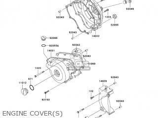 ENGINE COVER(S) - EX250F17 NINJA 250R 2003 USA CALIFORNIA