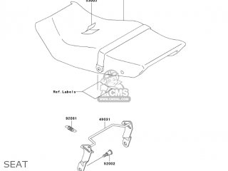 SEAT - EX250F17 NINJA 250R 2003 USA CALIFORNIA