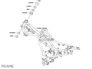 FRAME - EX250F17 NINJA 250R 2003 USA CALIFORNIA