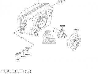 HEADLIGHT(S) - EX250F17 NINJA 250R 2003 USA CALIFORNIA