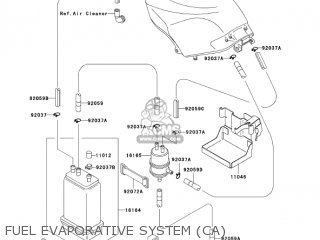 FUEL EVAPORATIVE SYSTEM (CA) - EX250F17 NINJA 250R 2003 USA CALIFORNIA