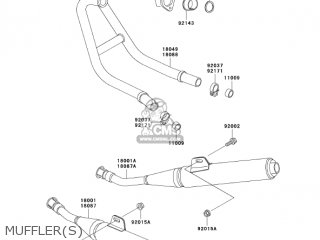 MUFFLER(S) - EX250F17 NINJA 250R 2003 USA CALIFORNIA