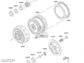 CLUTCH - EX250F17 NINJA 250R 2003 USA CALIFORNIA