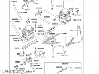 CARBURETOR - EX250F17 NINJA 250R 2003 USA CALIFORNIA