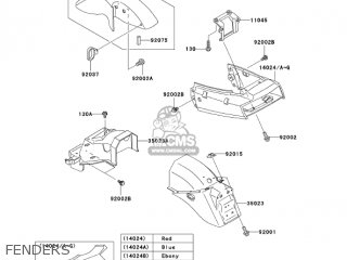 FENDERS - EX250F18 NINJA 250R 2004 USA CALIFORNIA