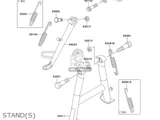 STAND(S) - EX250F18 NINJA 250R 2004 USA CALIFORNIA