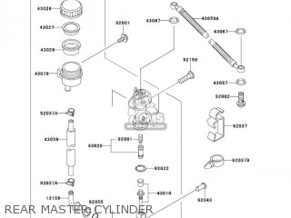 REAR MASTER CYLINDER - EX250F18 NINJA 250R 2004 USA CALIFORNIA