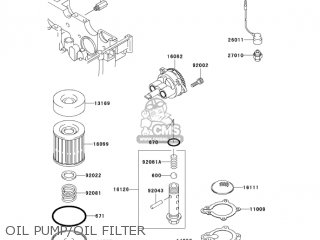 OIL PUMP/OIL FILTER - EX250F19 NINJA 250R 2005 USA CALIFORNIA